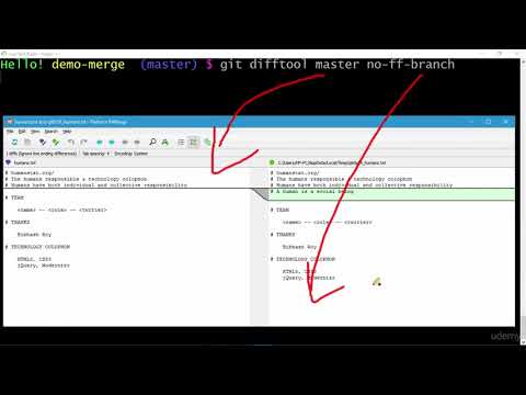 078 Git Merge using NO fast forward Lab