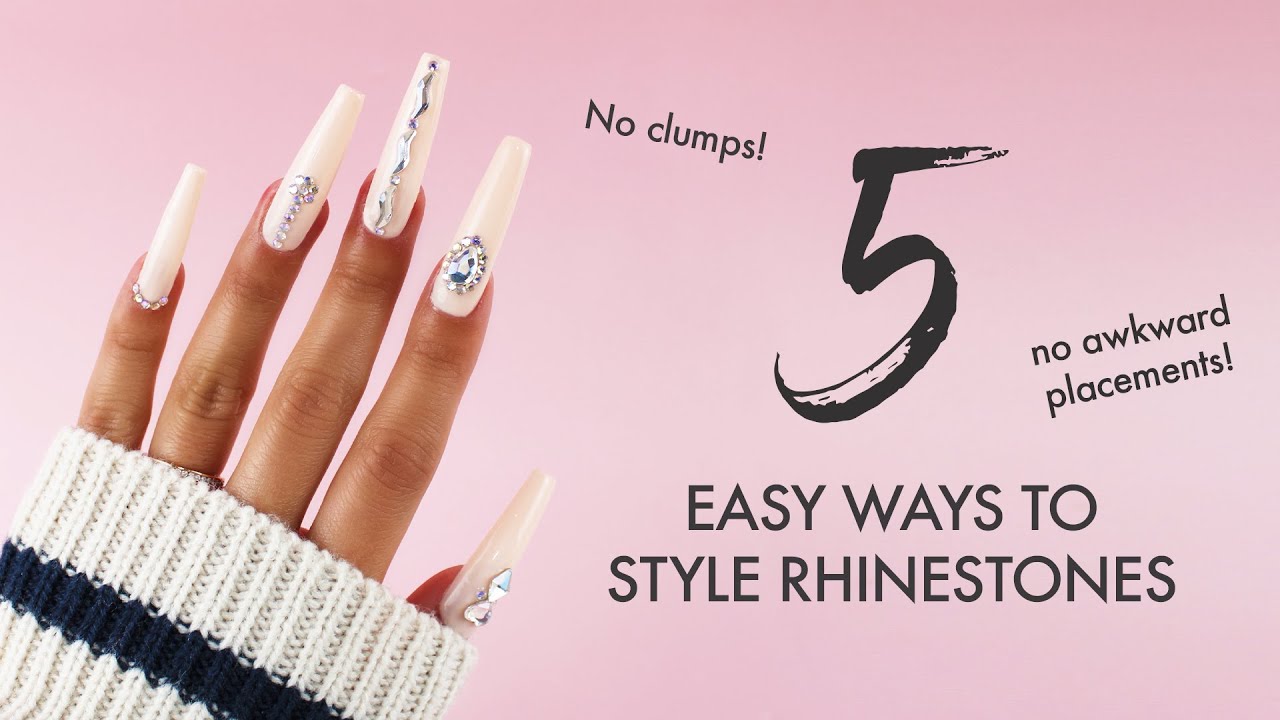 Rhinestone nail inspo -step by step & product list