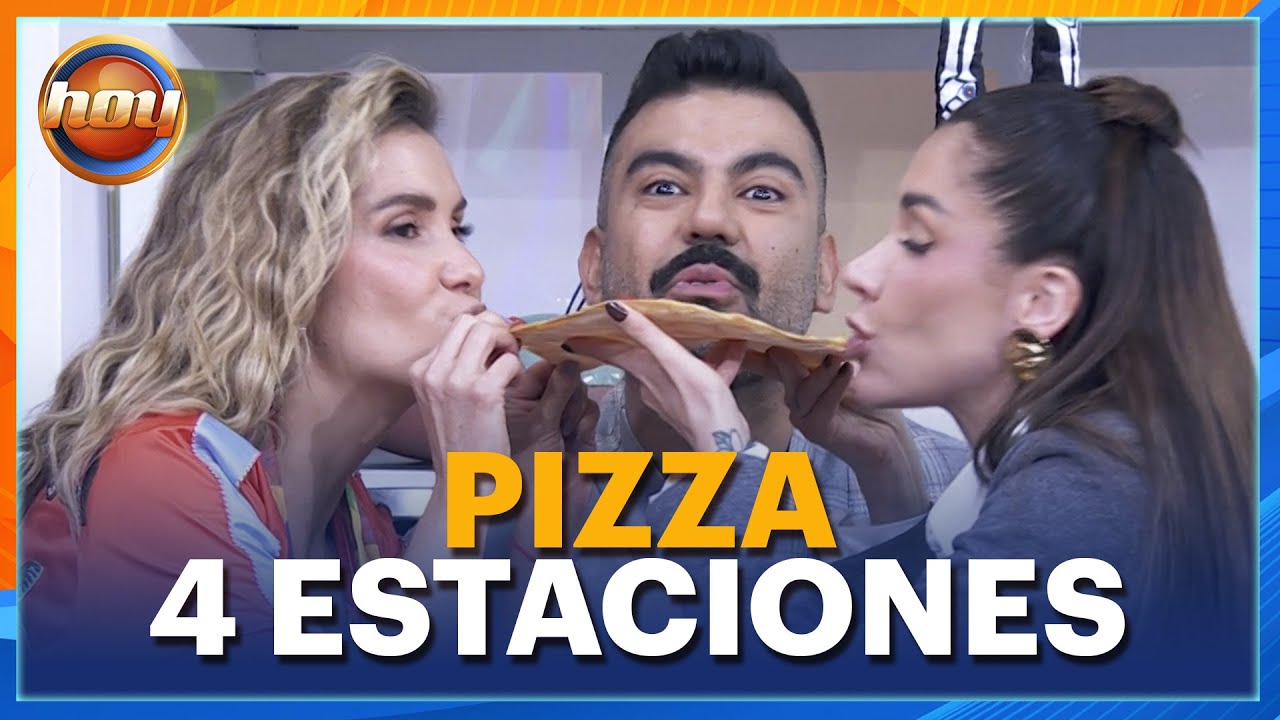 Karime Pindter se LUCE en la cocina con el Chef Mariano preparando pizza 4 estaciones | Hoy