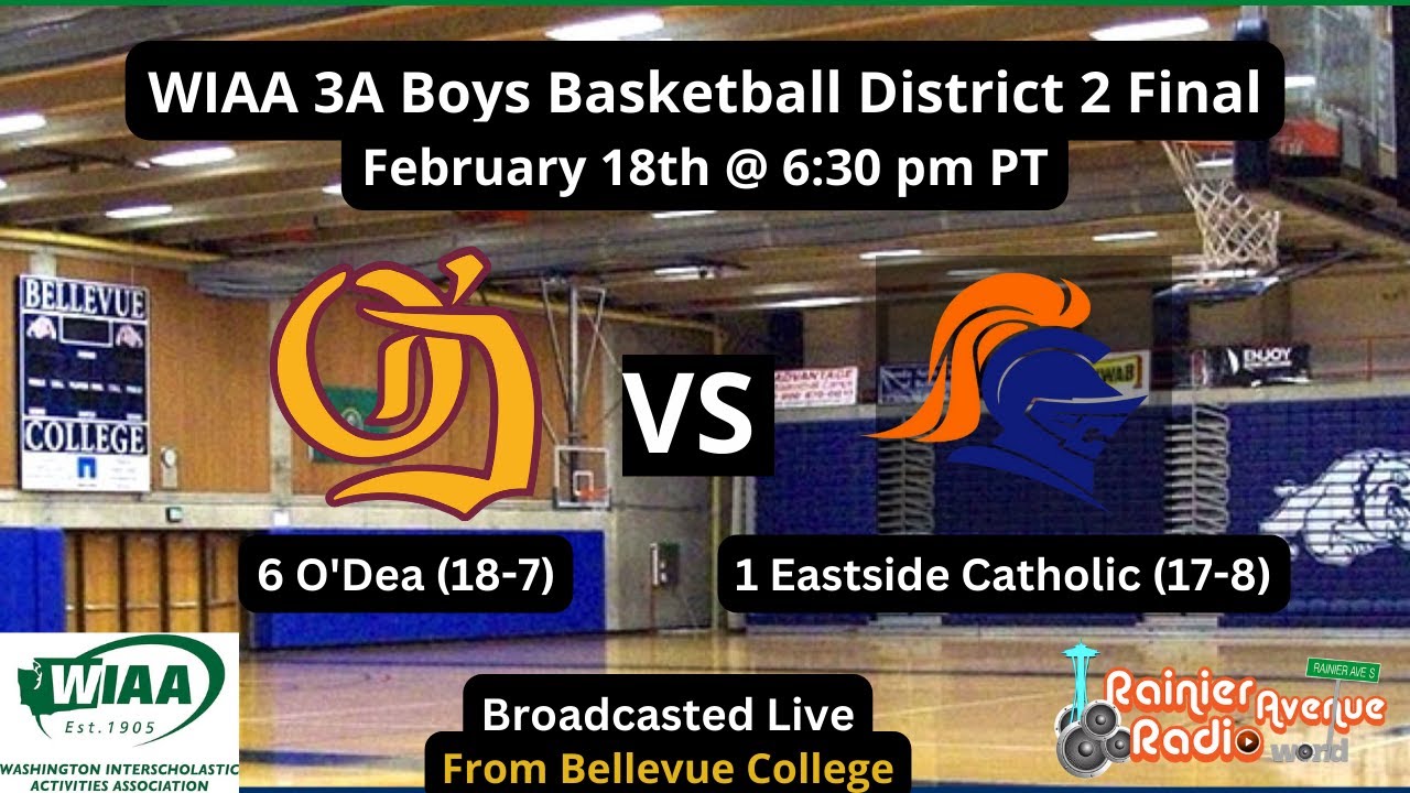 2023 WIAA Boys Basketball District 2 Final at Bellevue College YouTube