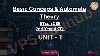 Theory Of Automata Unit-1 Part-1 | Basic Concepts Explained | (TAFL) AKTU BTech.