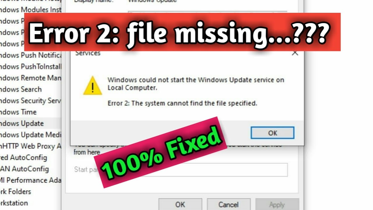 the system cannot find the file specified แก้ไข  2022  How to Fix \