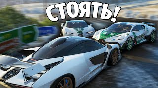 Forza Horizon 4 COPS & ROBBERS - БУЛКИН УДИРАЕТ НА ЧИТЕРСКИХ ТАЧКАХ ОТ КОПОВ ИЗ ДУБАЯ ЗИМОЙ!