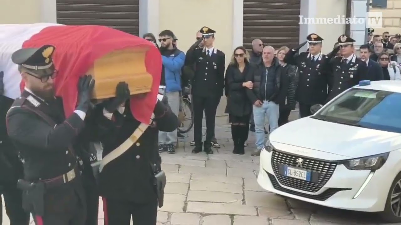 CARABINIERE 23ENNE MORTO IN UN INCIDENTE STRADALE, IL GIORNO DEL DOLORE A SAN SEVERO