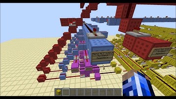 Minecraft Redstone Computer WorkLog 1 THE 4 BIT MACHINE