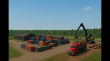 🚧🌍 FS25 | MAP SETTLES –🏗️Container Yard Setup | Logging • Transport • Factories | EP.1