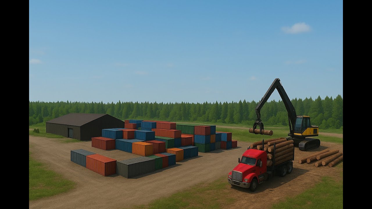 🚧🌍 FS25 | MAP SETTLES –🏗️Container Yard Setup | Logging • Transport • Factories | EP.1