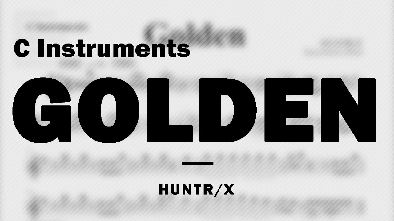Golden by HUNTR/X  | Music Sheet for C Instruments