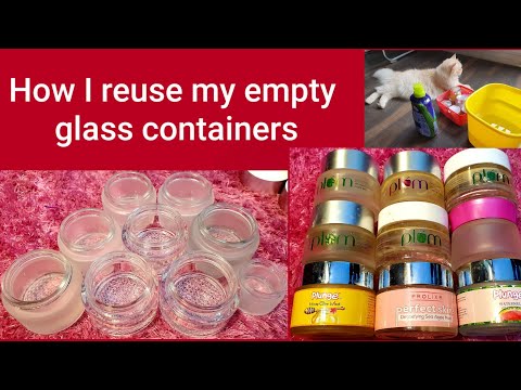 How I reuse my empty products glass containers | RARA | multipurpose glass jar | reuse & recycle |