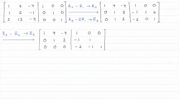 Example Inverse matrix does not exist
