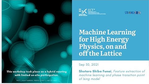 Shotaro Funai Shiba - Sep 30 | Machine Learning for High Energy Physics, on and off the Lattice