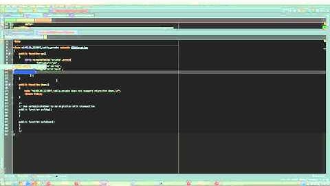 Manejo de Migraciones yii 1
