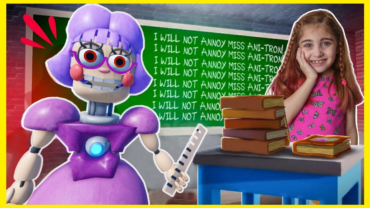 Roblox - A PROFESSORA ASSUSTADORA VOLTOU (Escape Miss Ani-Tron´s Detention)