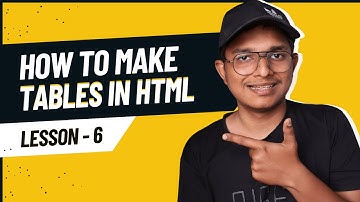 TABELS IN HTML | HTML COURSE IN HINDI 2023 # 6