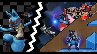 Lucario en modo clásico | Super Smash Flash 2 | Bluer 97