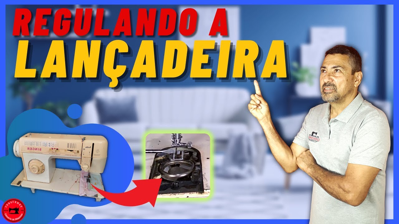 REGULANDO A LANÇADEIRA E A BARRA DA AGULHA SINGER FACILITA | Carlos Reis
