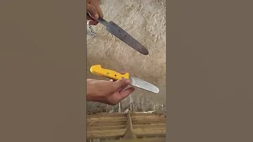 ازاي تسن السكينه 