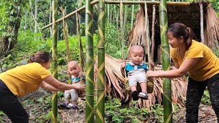 Single mother: Designing a beautiful bamboo swing - Daily work | Phung Thi Binh