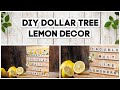 DIY Farmhouse Wood Letter Board | Lemon Dollar Tree Room Decor 2021 | Easy Dollar Tree DIYs