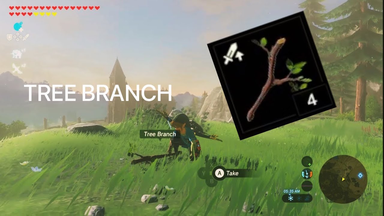 How To Get An Attack Up Tree Branch In Botw!