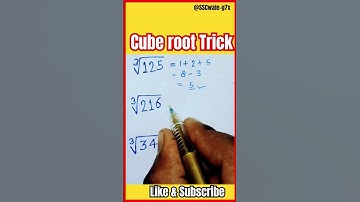 Cube root trick | how to find cube root | #maths #cubetricks