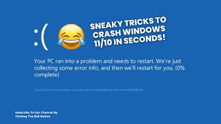 How to crash Windows 11/10 Easily 😂