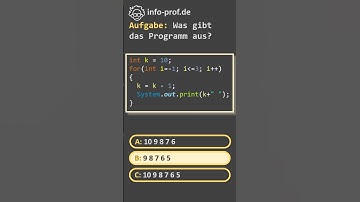 Testfrage for-Schleife in Java