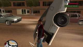 Grand Theft Auto: San Andreas - Car through Ground Glitch