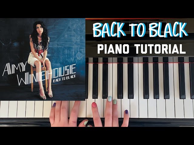 Back to black - Amy Winehouse (two hands piano solo with melody