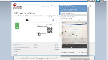 Wie Signiere ich ein Dokument mit Handy-Signatur?