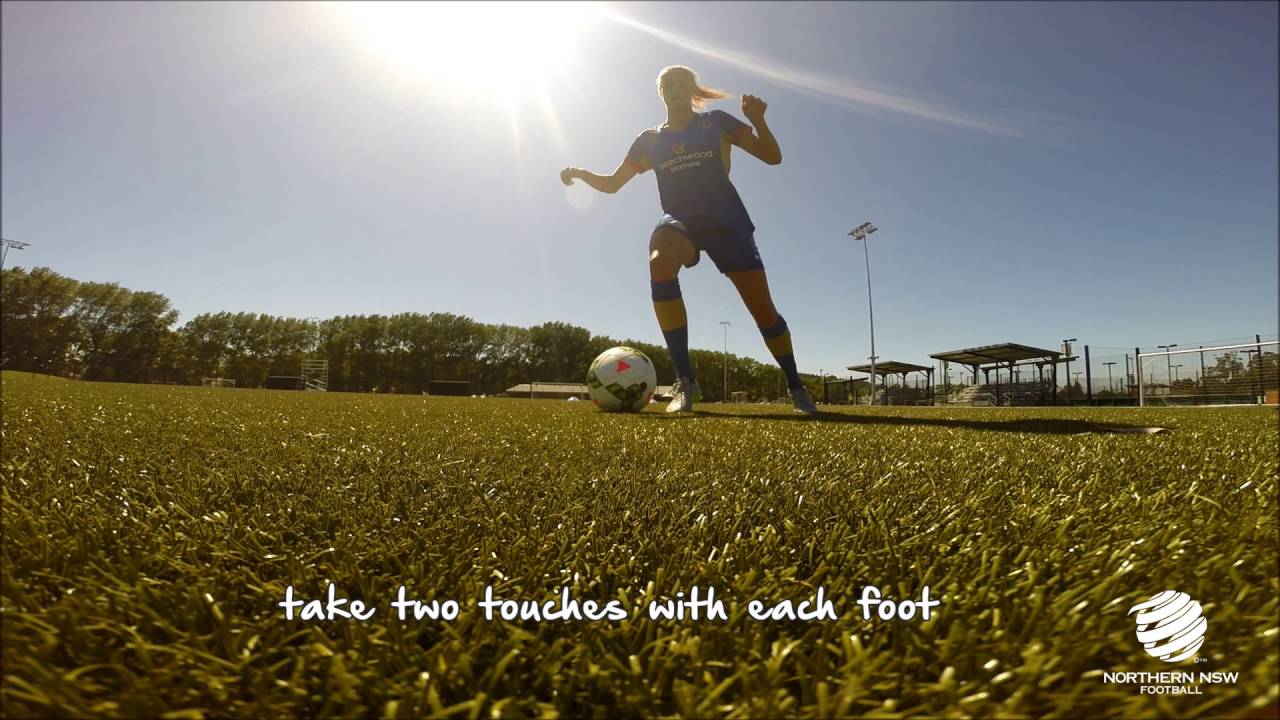 Football Skills | Dribbling through cones