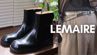 静かにかっこいい、LEMAIREのレザー｜ブーツとベルトを紹介 - YouTube