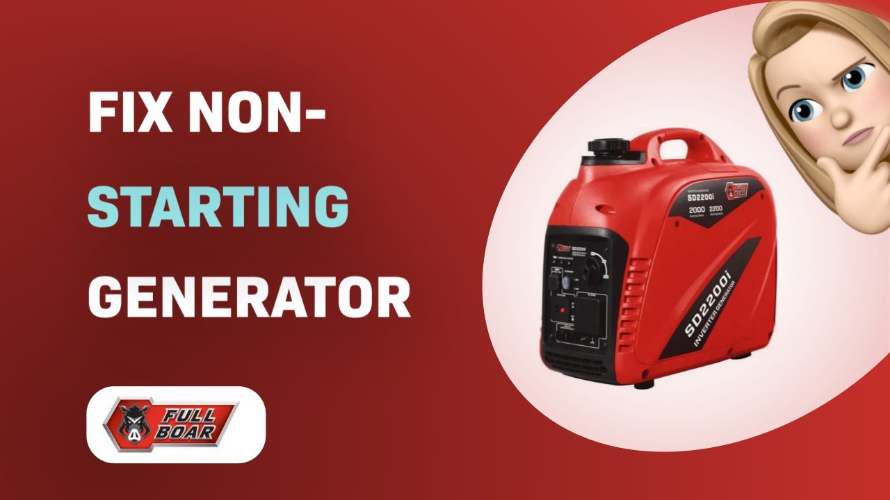 Как починить неработающий генератор Full Boar SD2200i