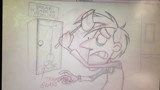 HOWL #187 Pencil test of the last of the hand animated scenes
