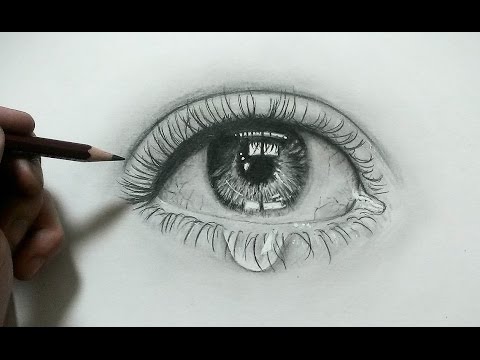 鉛筆画 目の描き方 涙目 リアルな絵 How To Draw Hyper Realistic Eyes Youtube