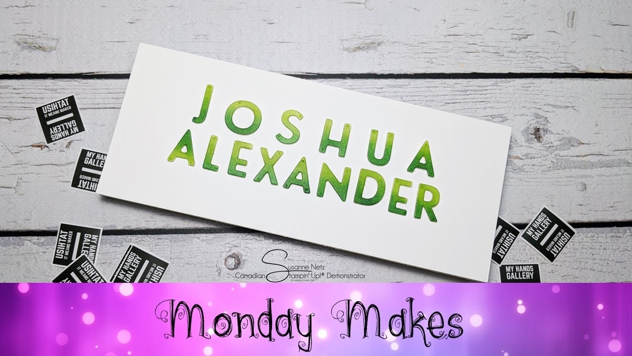 Playful Alphabet Card featuring Stampin' Up!® Products