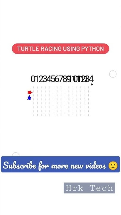 Turtle Racing of using Python || Python Gaming #python #java #tutorial ...