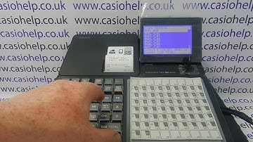How To Program A Clerk Name On The Casio SR-C550 Cash Register