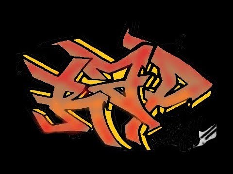 How to draw graffiti - RAP - speed drawing - YouTube