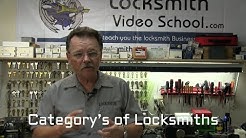 Categorys of locksmiths