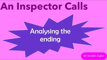 An Inspector Calls - Act 3 - the ending