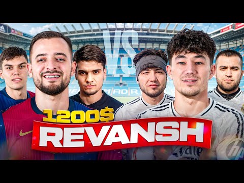 BARCA vs REAL MADRID 1200$ UCHUN KURASH! REVANSH OLINADIMI YOKI YOQ?!