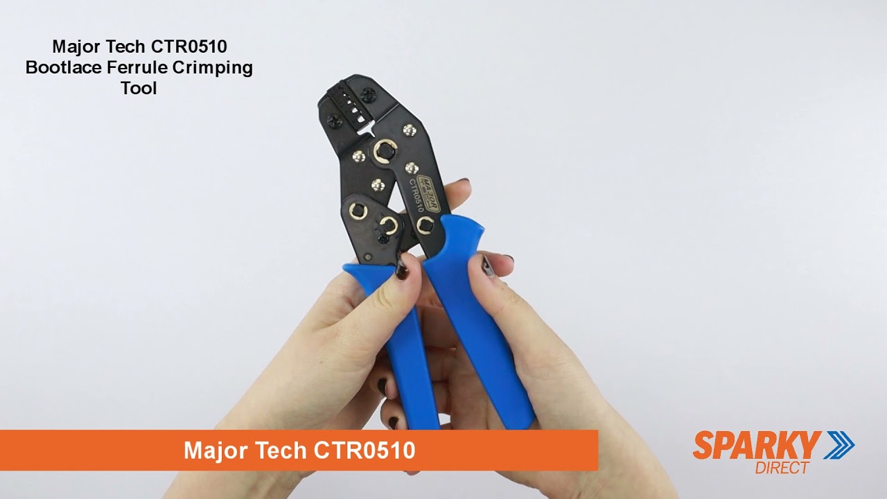 Major Tech CTR0510 | Bootlace Ferrule Crimping Tool