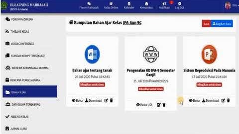 Cara Mengupload Bahan Ajar Di E Learning Madrasah