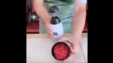 Dụng cụ băm thái tay hành tỏi rau củ quả SLAPCHOP đa năng(Trắng)