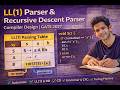 LL(1) Parser & Recursive Descent Parser | Compiler Design | GATE 2027