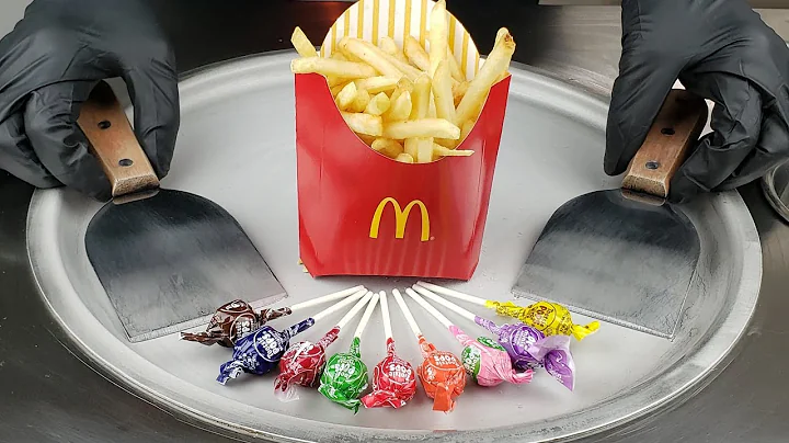 McDonalds Fries Ice Cream Rolls Satisfying ASMR Food Art - How to make McDonalds Fries Ice Cream