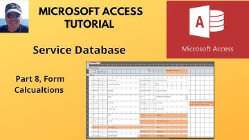 Service database Form calculations in Microsoft Access. Form calculations