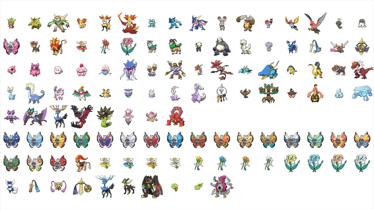 Pokemon Generation Vi Sprites By Xm0c On Deviantart vrogue.co