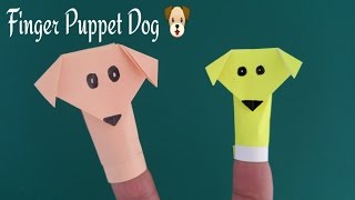 Finger Puppet Dog   DIY Fun Origami Tutorial by Paper Folds ❤.